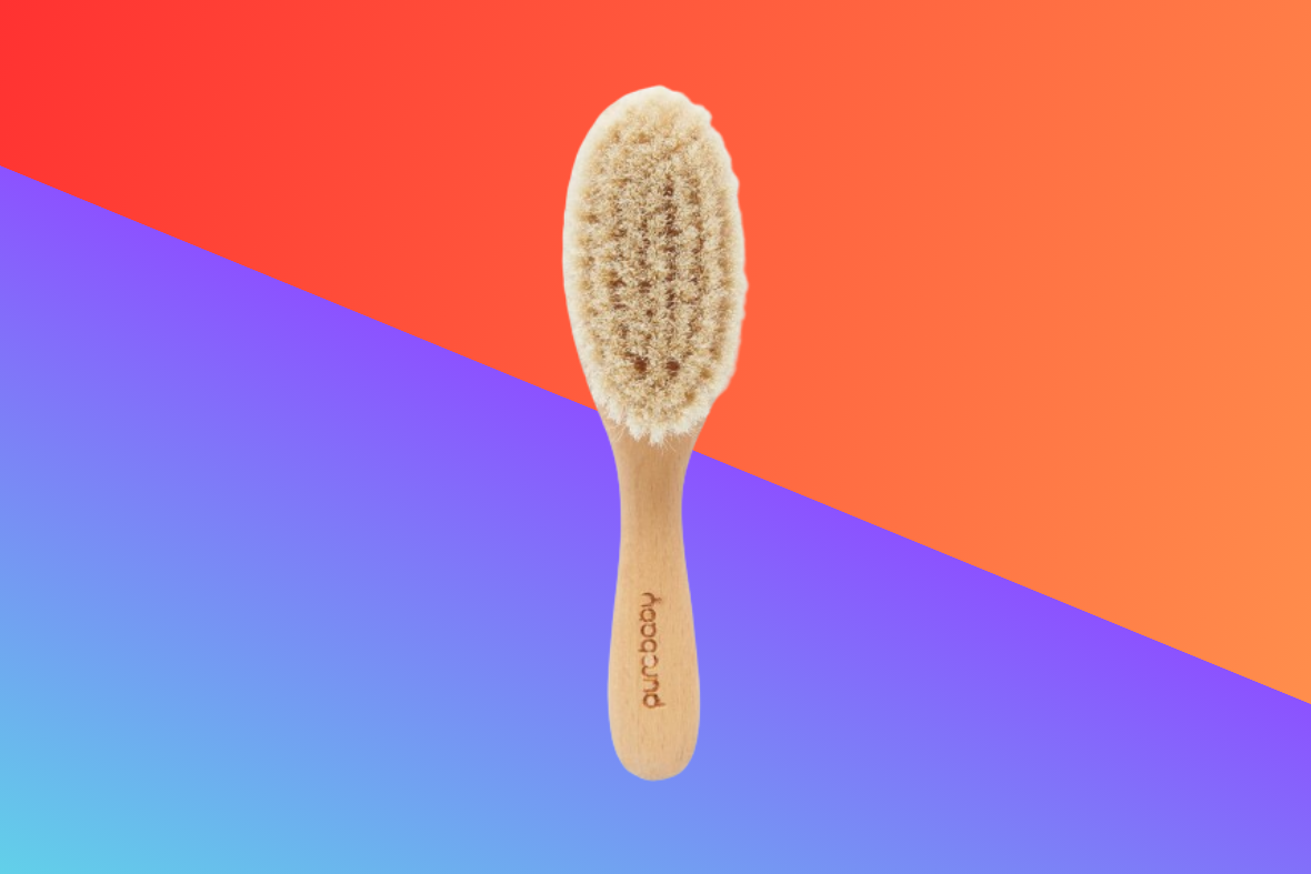 Care your Baby's Scalp with Premium Goat Hair Brush