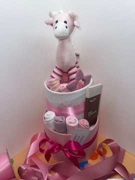Georgia Giraffe Girls Premium Nappy Cake
