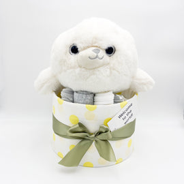 Sami Seal Baby Nappy Cake