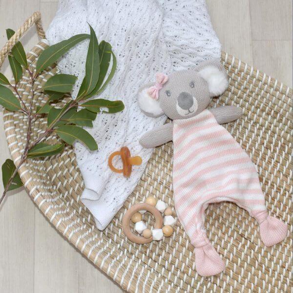 Chloe The Koala Knit Security Blanket - Perfect Little Bundles
