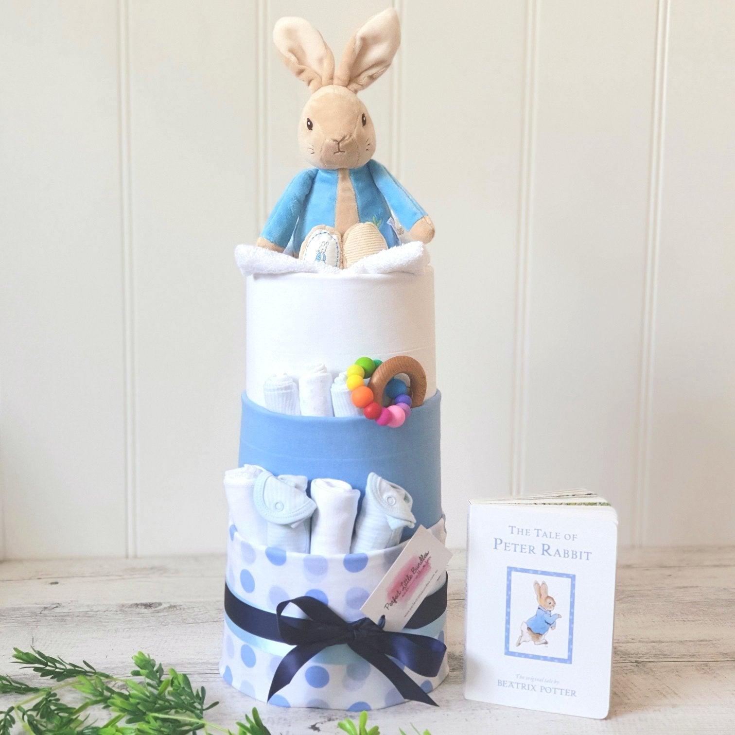 Peter Rabbit Ultra Luxe Nappy Cake Perfect Little Bundles