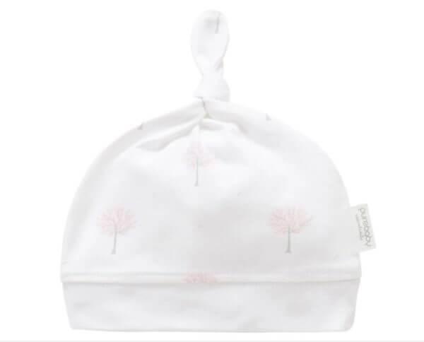 Pure Baby Organic Essential Knot Hat Pale Pink Tree - Perfect Little Bundles