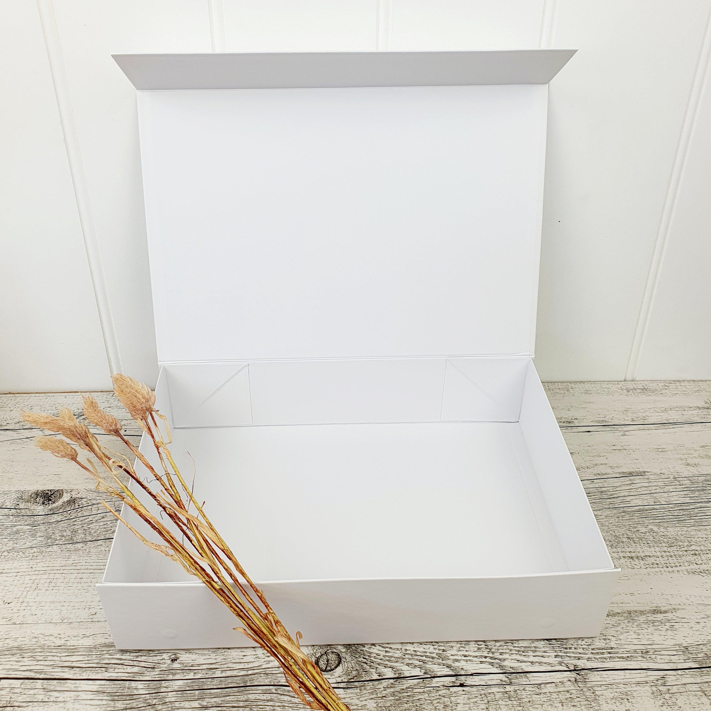 White Magnetic Gift Box with Silk Ribbon - Perfect Little Bundles