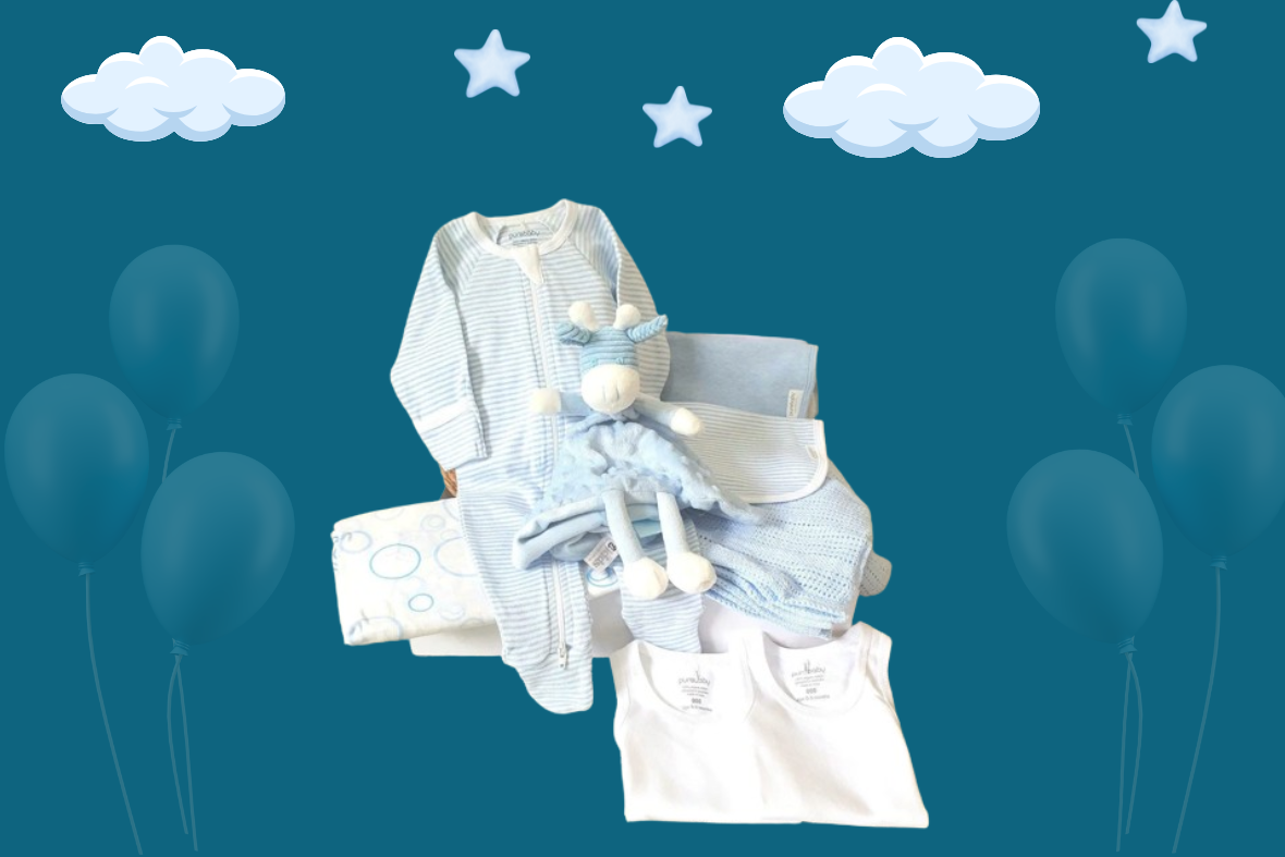 The Perfect Baby Boy Gift: Sweet Little Thing Premium Hamper in Blue