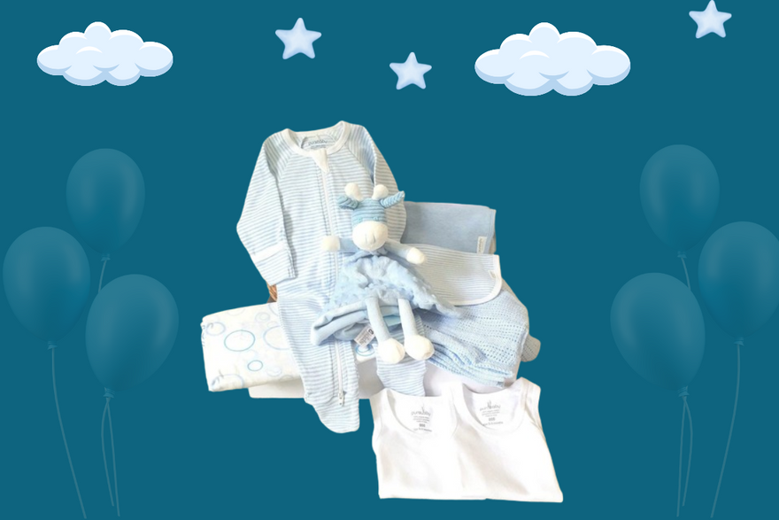 The Perfect Baby Boy Gift: Sweet Little Thing Premium Hamper in Blue