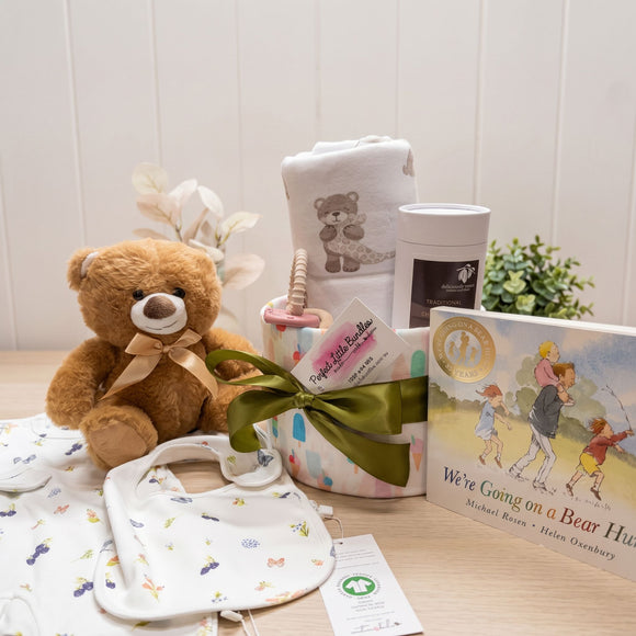Winter Baby Unisex Going on a Bear Hunt Nappy Cake Hamper