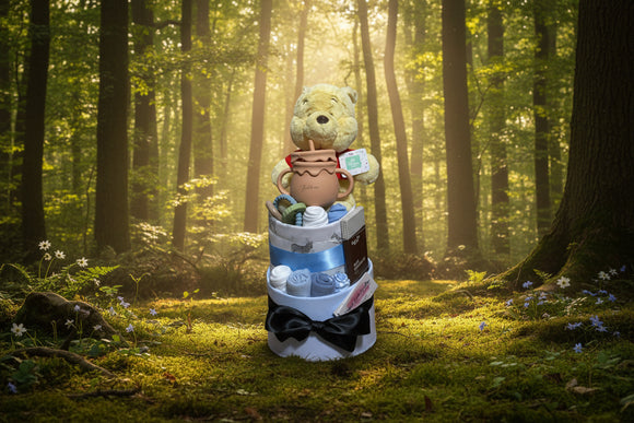 Winnie the Pooh Deluxe Nappy Cake