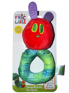 Eric Carle - The Very Hungry Caterpillar Fabric Loop Rattle, 15cm