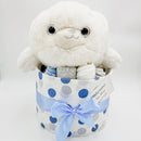 Sami Seal Baby Blue Nappy Cake-1