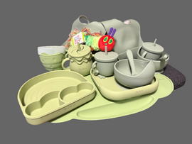 Buy green-forest Starting Solids Baby Hamper: A Whimsical Feast for Little Explorers