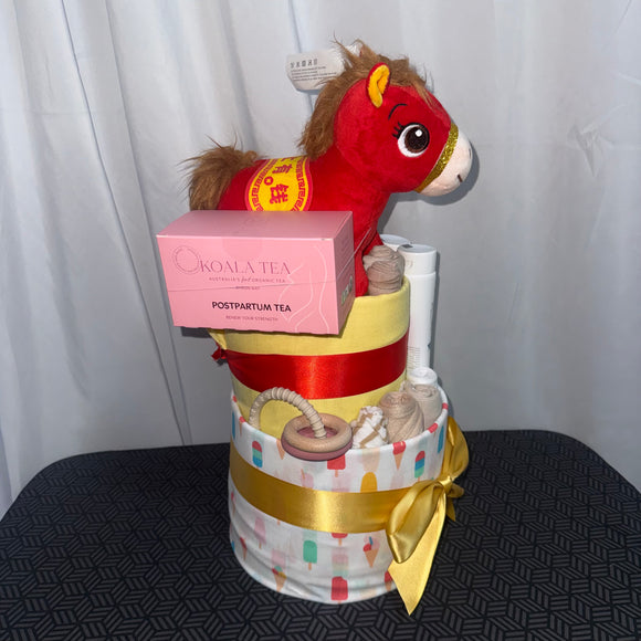 Year of the Horse Deluxe Nappy Cake LIMITED EDITION