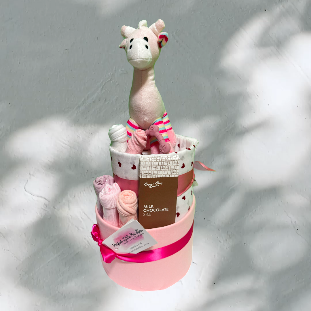 Georgia Giraffe girls Nappy Cake