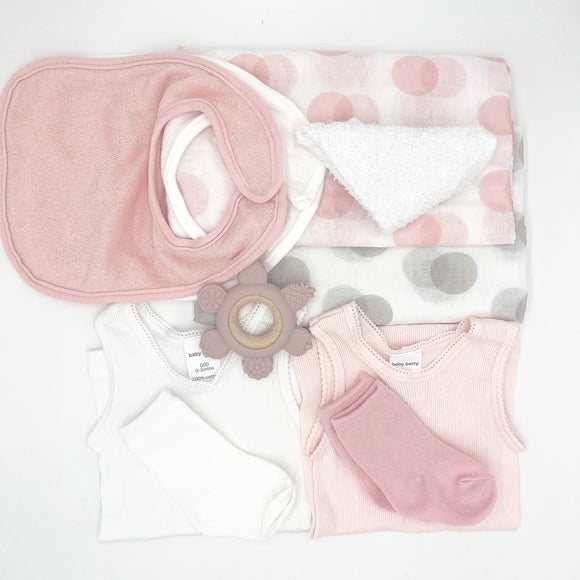 Girl nappy cake content