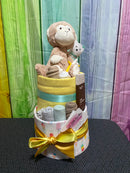 Micah Monkey Deluxe Nappy Cake-2