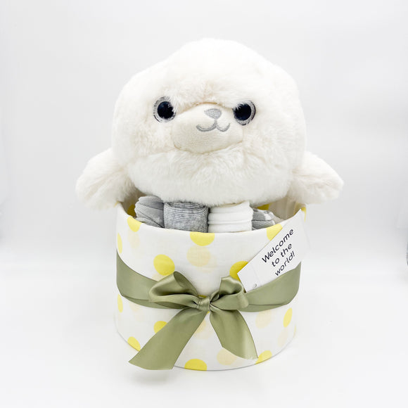 Sami Seal Baby Nappy Cake