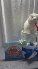 My First Bible Deluxe Nappy Cake - Grace Llama-2