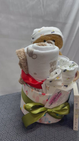 Winter Baby Unisex Going on a Bear Hunt Nappy Cake Hamper
