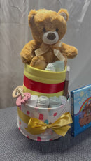 My First Bible Deluxe Nappy Cake - Bruno Bear-2