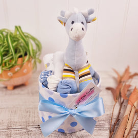 Boy Giraffe Nappy Cake