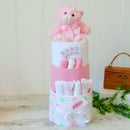 It’s A Baby Girl Luxe Nappy Cake - Perfect Little Bundles