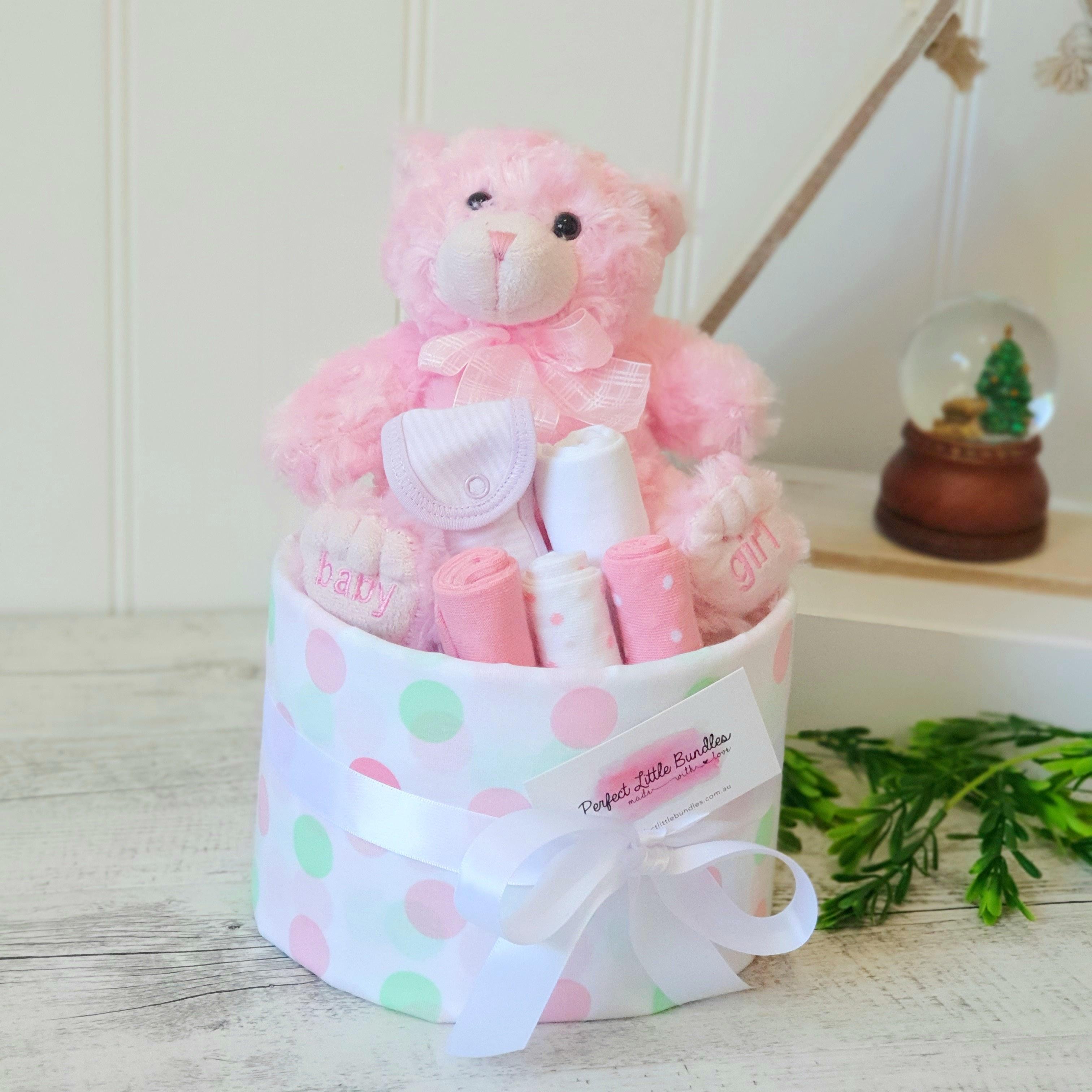 It’s A Baby Girl Nappy Cake | Perfect Little Bundles