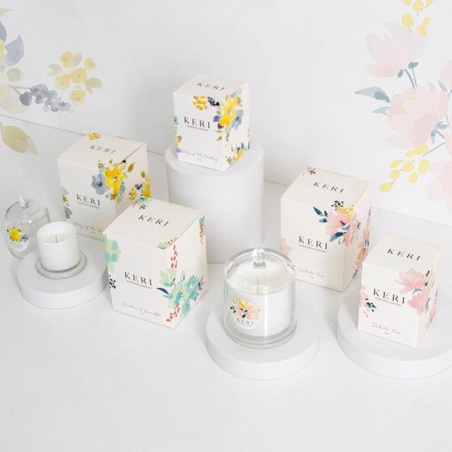 KERI Scented Candle - Amber and Vanilla - Perfect Little Bundles