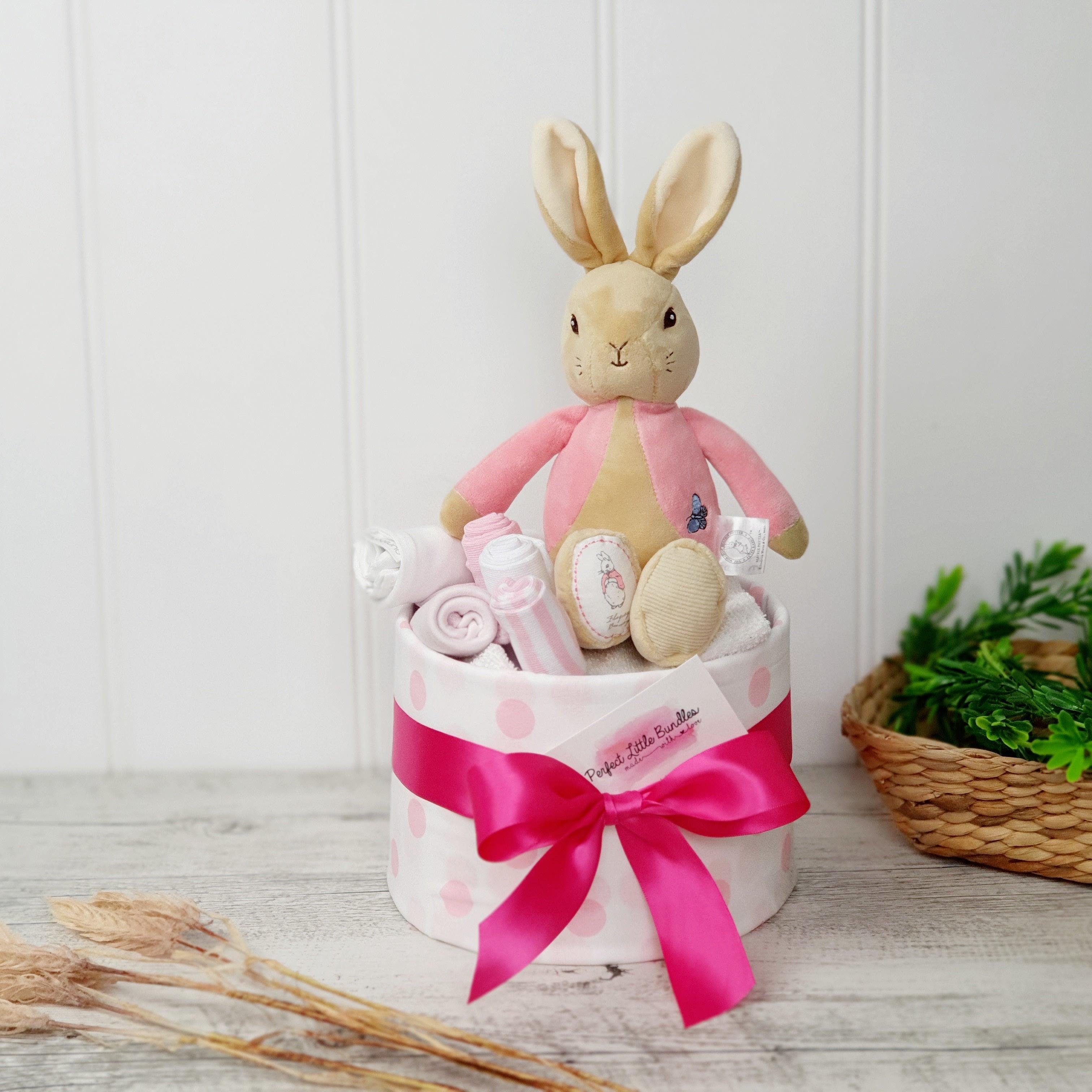 My First Flopsy Bunny Nappy Cake - Perfect Little Bundles