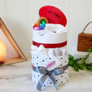 My First Football Unisex Premium Nappy Cake - Perfect Little Bundles