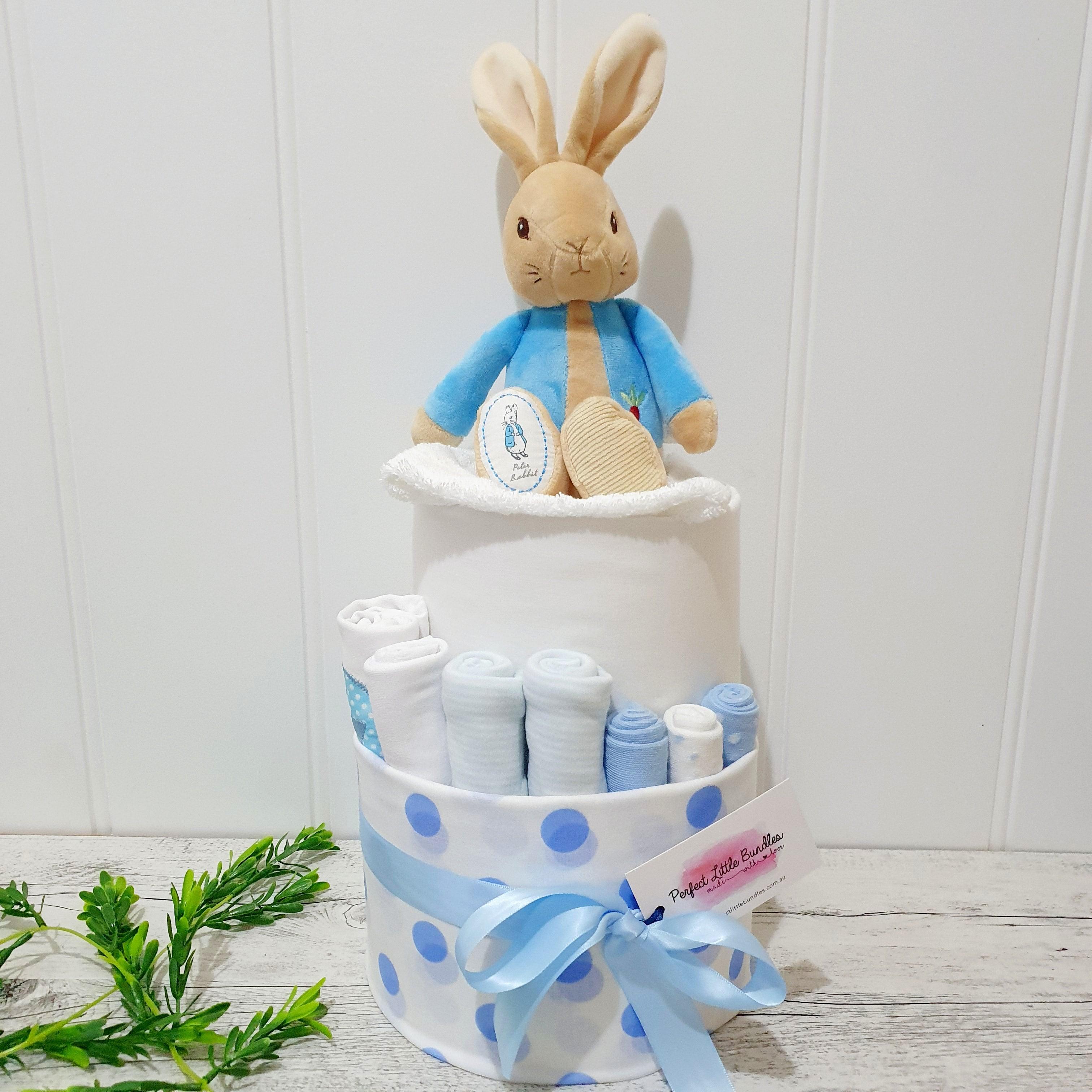 Peter Rabbit Premium Nappy Cake - Perfect Little Bundles