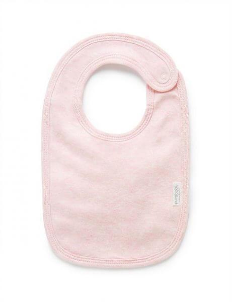 Purebaby Organic Bib Pink Melange