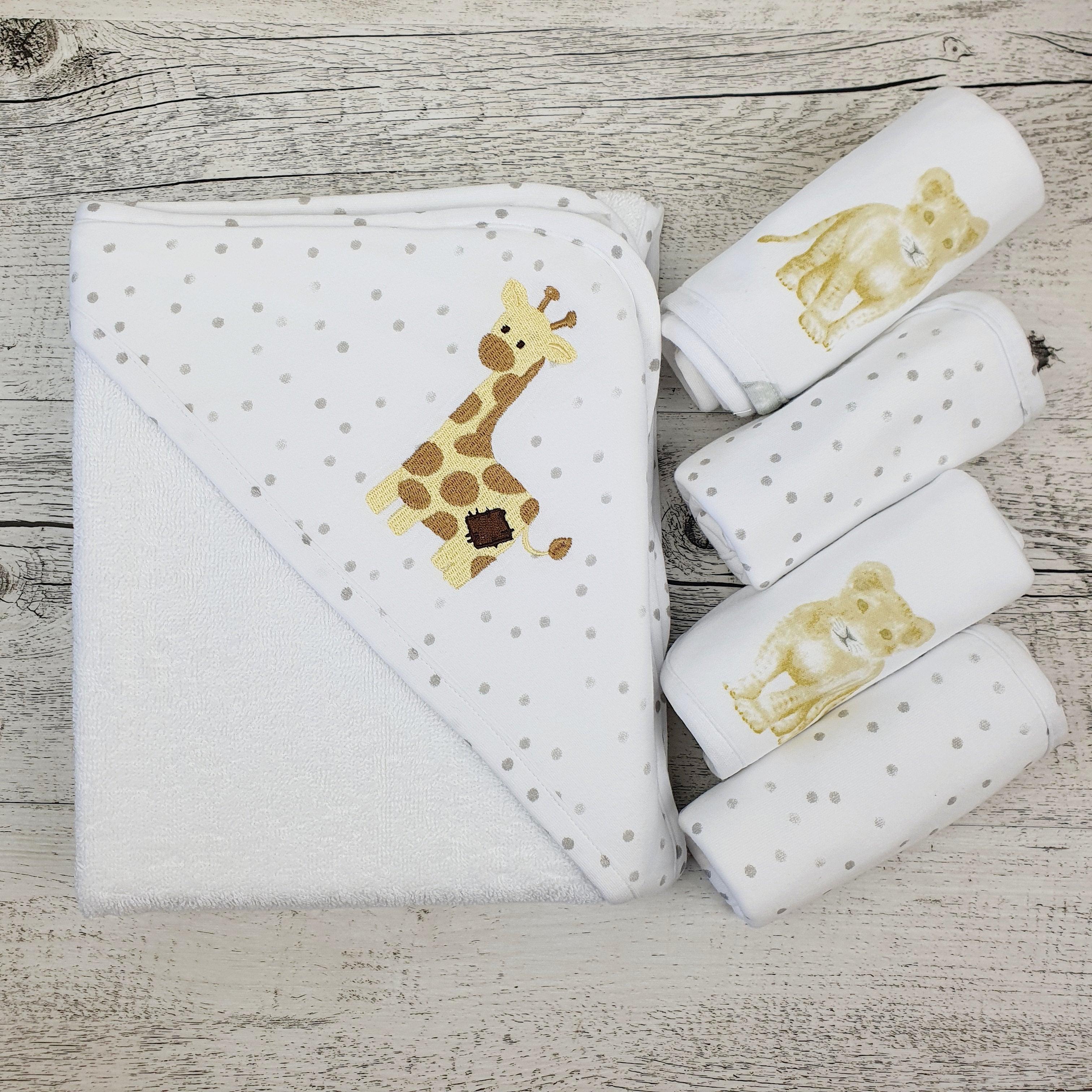 Savanna Face Washers and Hooded Towel Set - Perfect Little Bundles